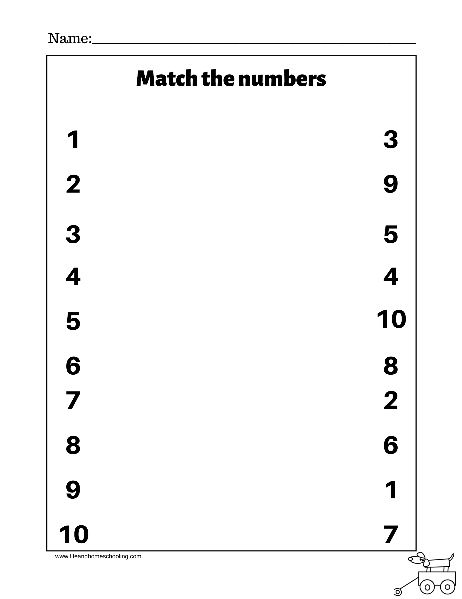 Matching Numbers Preschool Kindergarten Math Made By Teachers Matching Numbers Preschool Kindergarten Math Made By Teachers