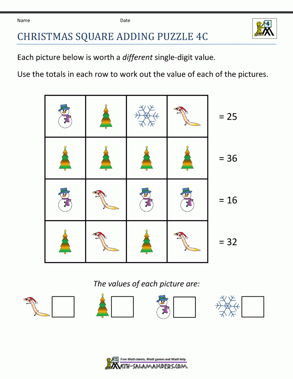 free 4th grade math worksheets
