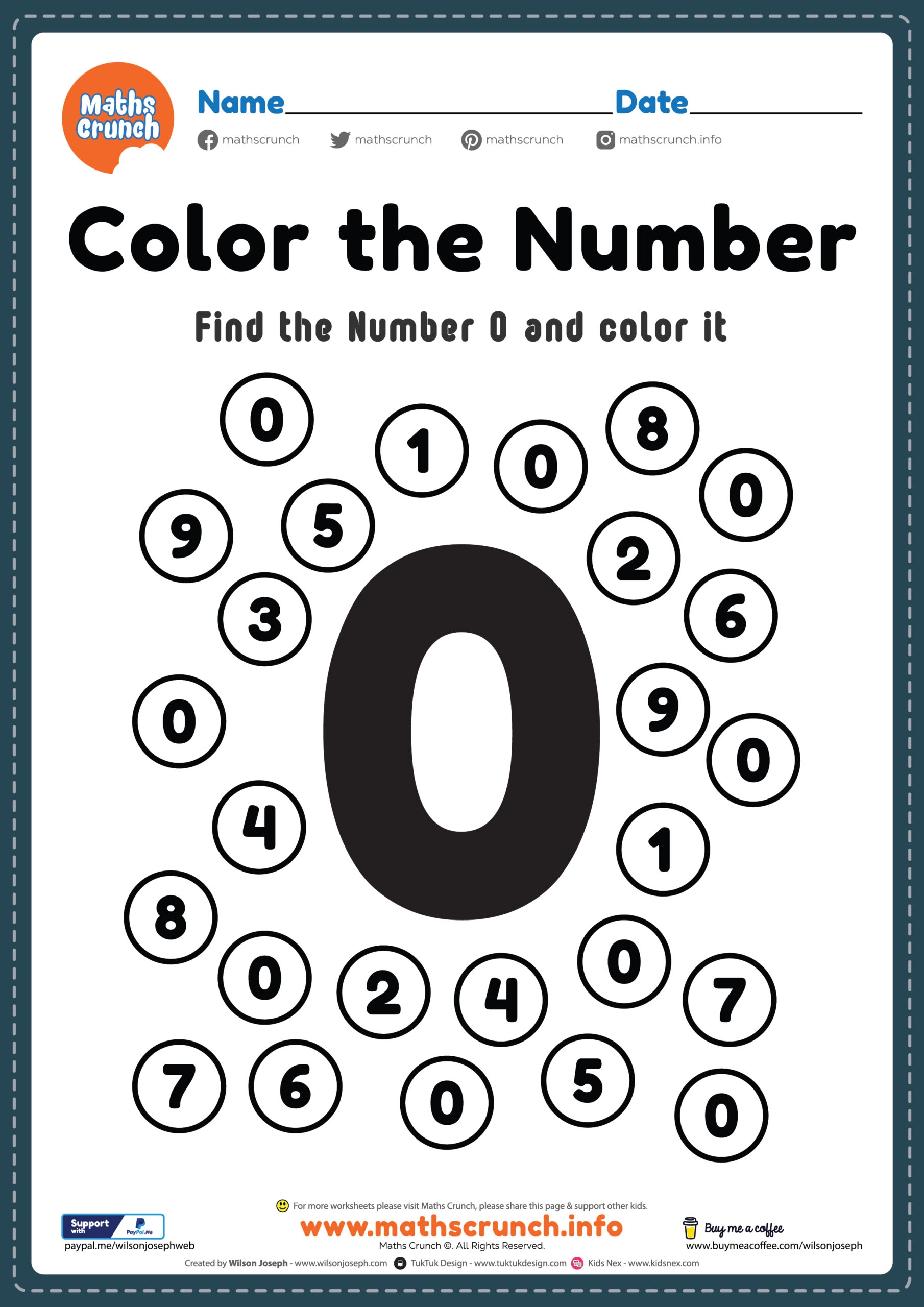 math by numbers color worksheet