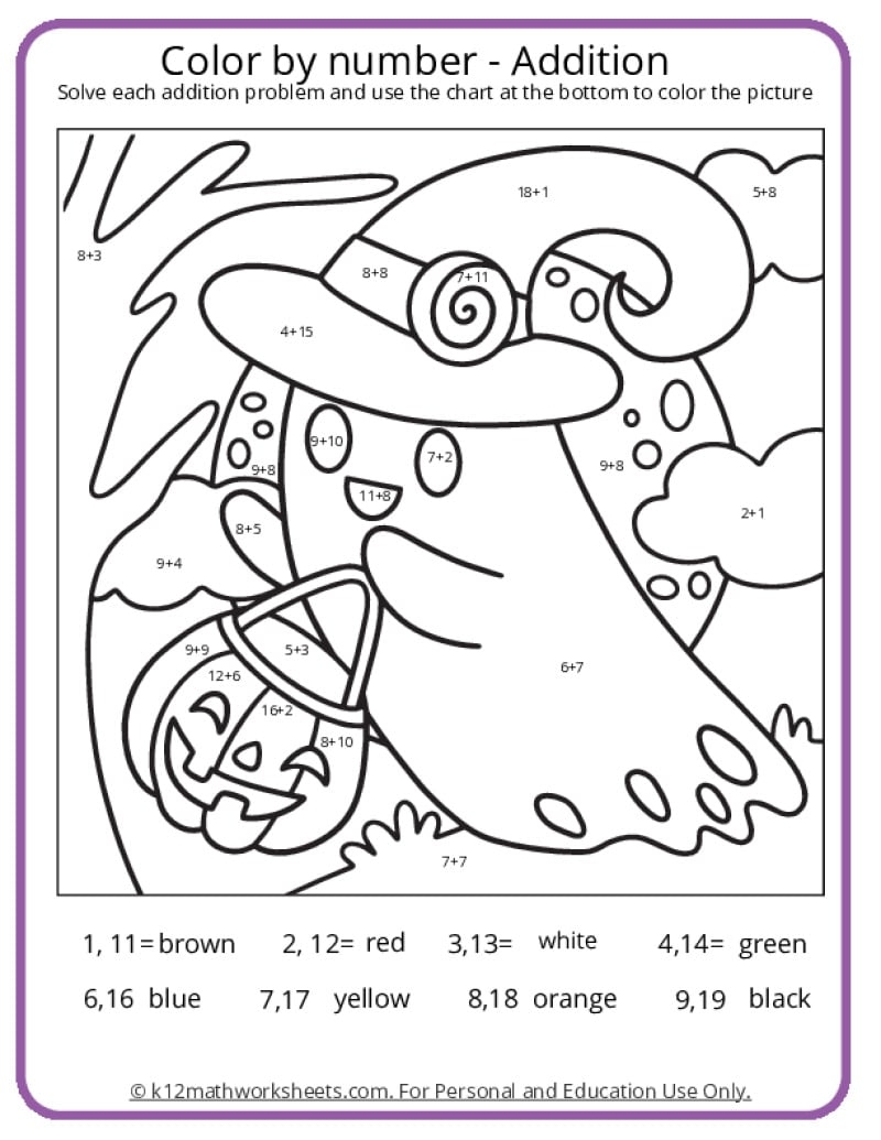 3rd grade math worksheets coloring