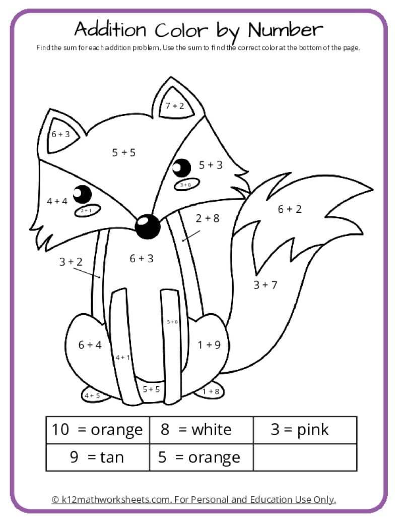 Math Coloring Pages Printable PDFs By K12mathworksheets Math Coloring Pages Printable PDFs By K12mathworksheets