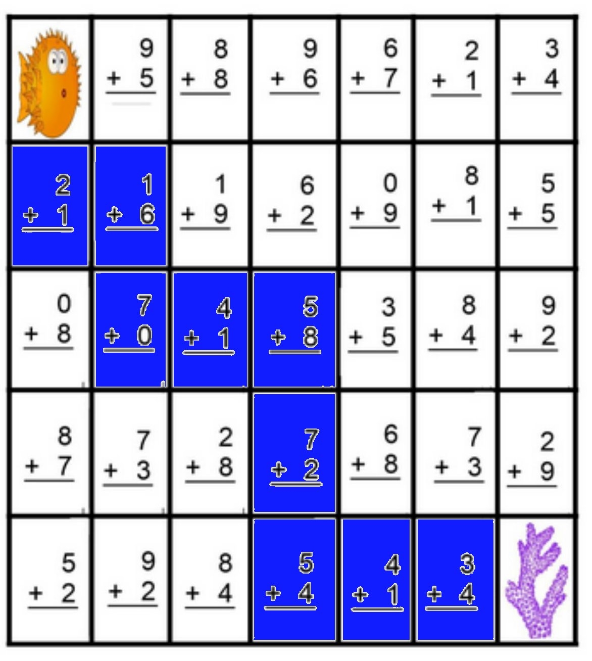 math maze worksheet