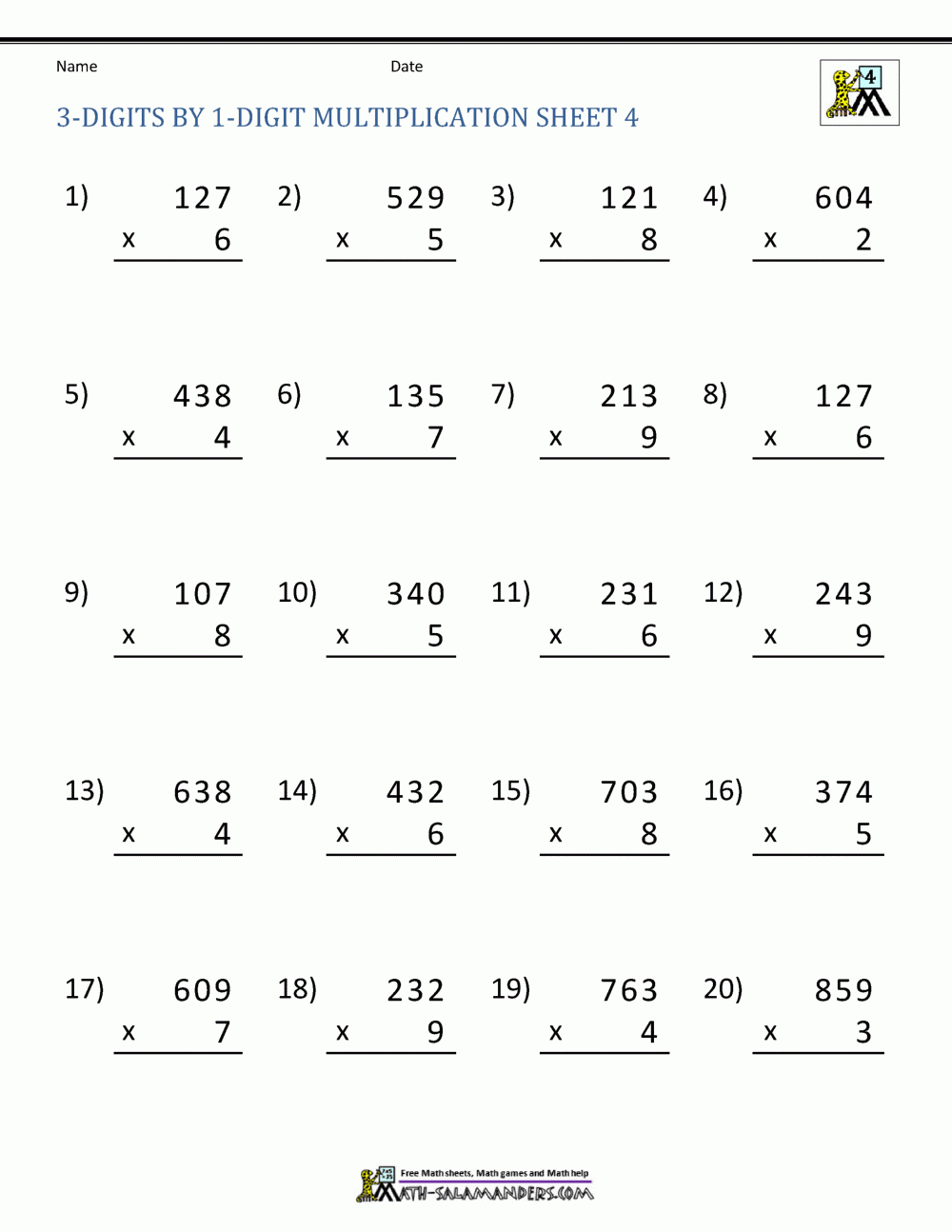 math for 4th graders worksheets