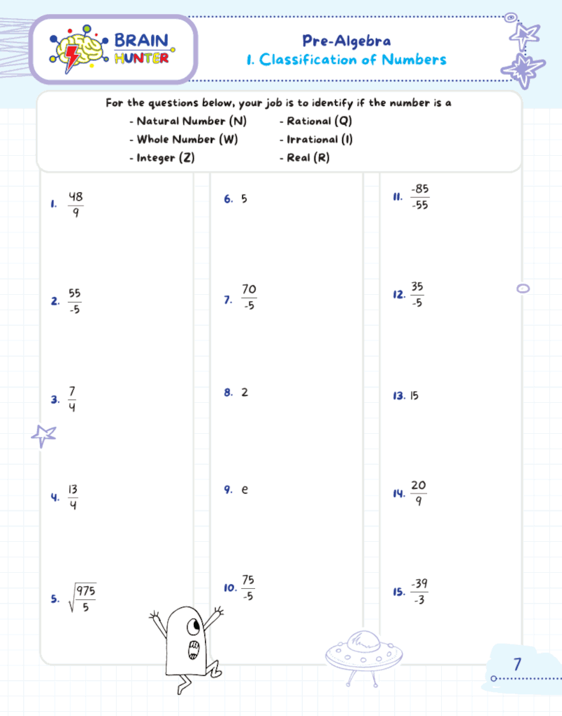 Math Practice Workbook PRE ALGEBRA 1400 Questions ArgoPrep