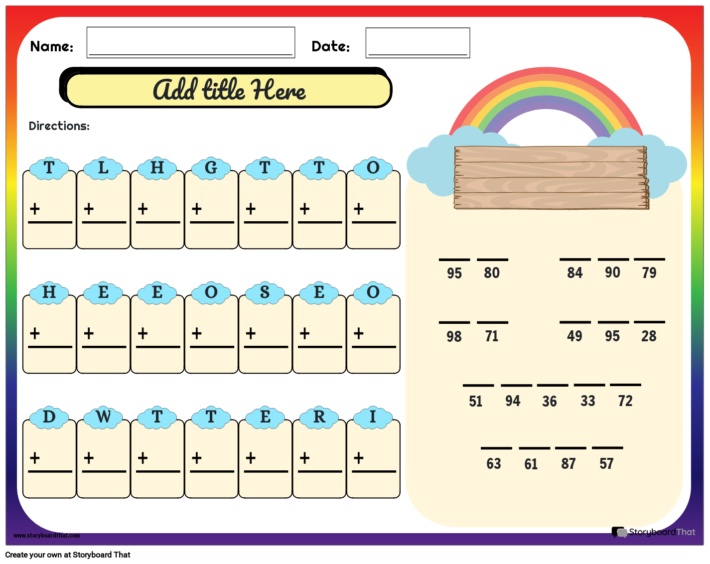 Math Riddles Free Worksheets Puzzles By Storyboard That