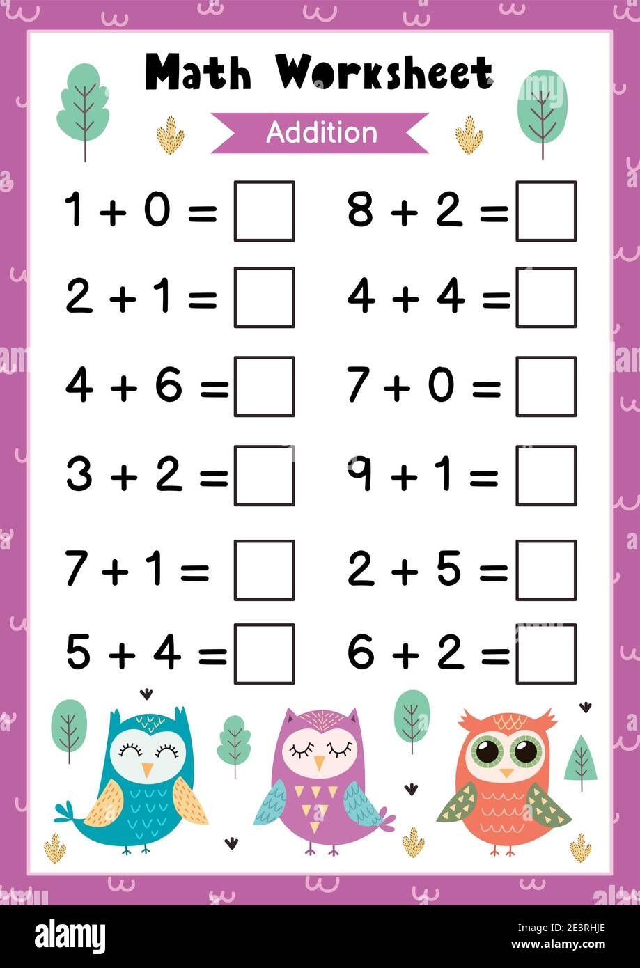 Math Worksheet Hi res Stock Photography And Images Alamy Math Worksheet Hi res Stock Photography And Images Alamy