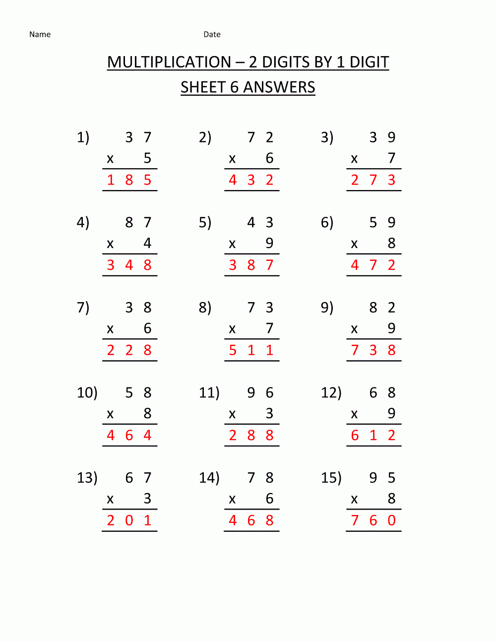 worksheets for math