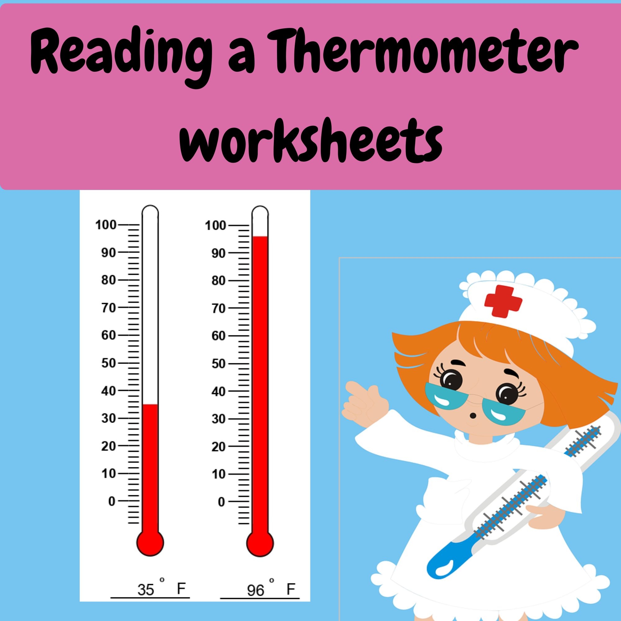 Measurement Worksheets Reading A Thermometer Worksheets Made By Teachers
