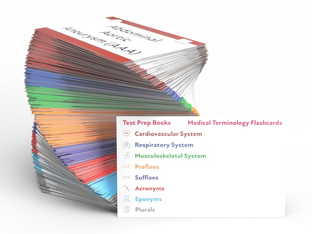 Medical Terminology Flash Cards 2023 2024 Med Term Flashcards For Health Professionals Full Color Cards Test Prep Books Amazon au Books Medical Terminology Flash Cards 2023 2024 Med Term Flashcards For Health Professionals Full Color Cards Test Prep Books Amazon au Books
