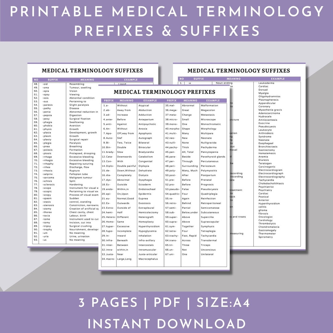 Medical Terminology Flashcards medical Terminology Prefixes And Suffixes Study nursing Study Notes And Cheat Sheets nursing Report Sheet Etsy Medical Terminology Flashcards medical Terminology Prefixes And Suffixes Study nursing Study Notes And Cheat Sheets nursing Report Sheet Etsy