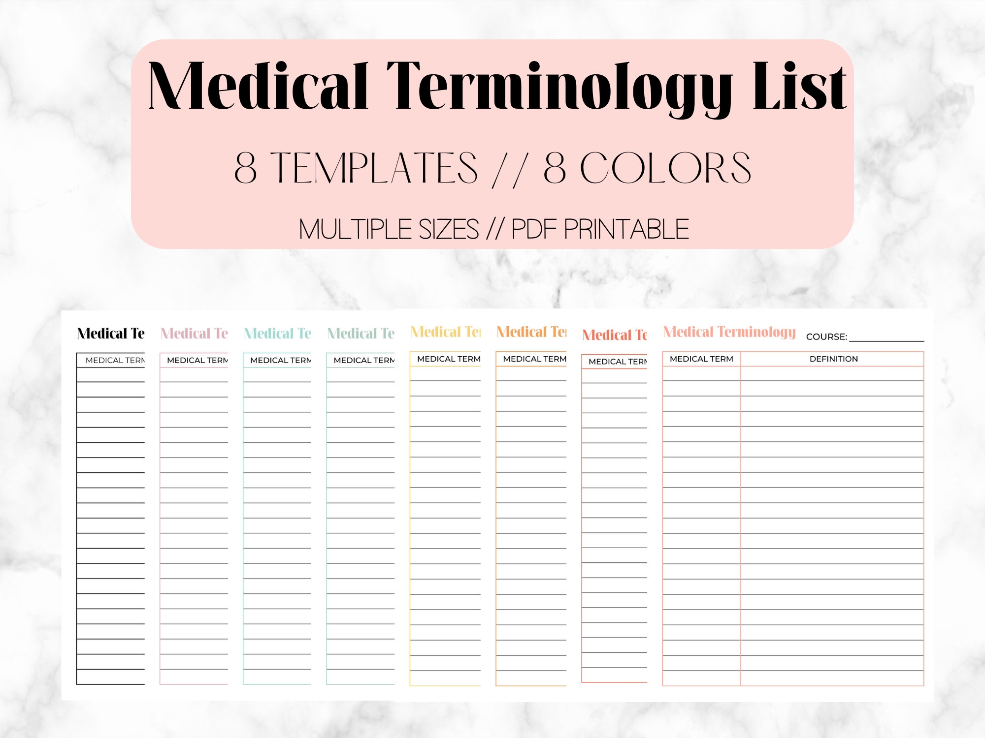 Medical Terminology List Medical Terminology Study Note Worksheets Library Medical Terminology List Medical Terminology Study Note Worksheets Library