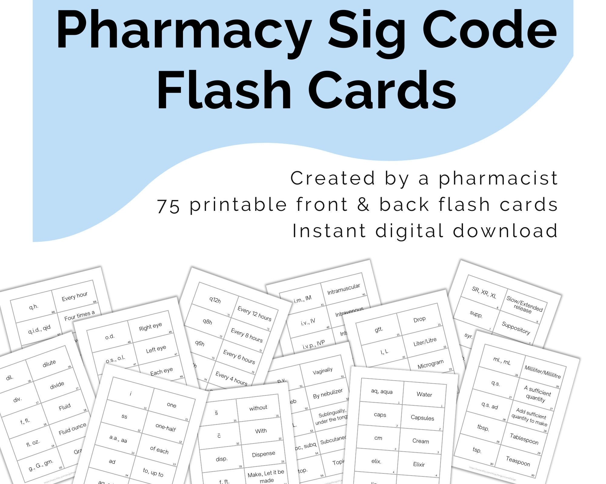 pharmacy technician flashcards