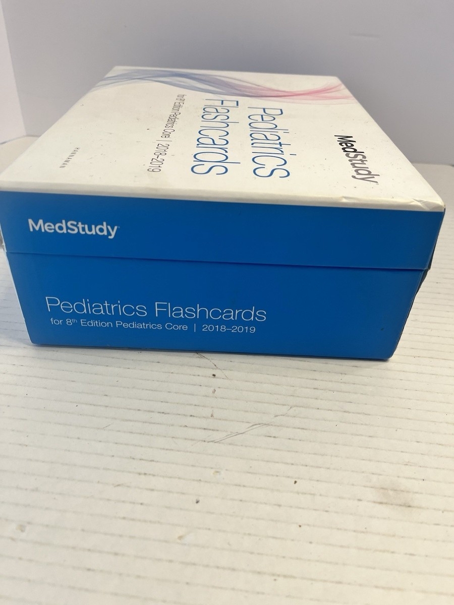 MedStudy Pediatrics Flashcards 2018 2019 By MedStudy Corporation 2017 Ringbound For Sale Online EBay