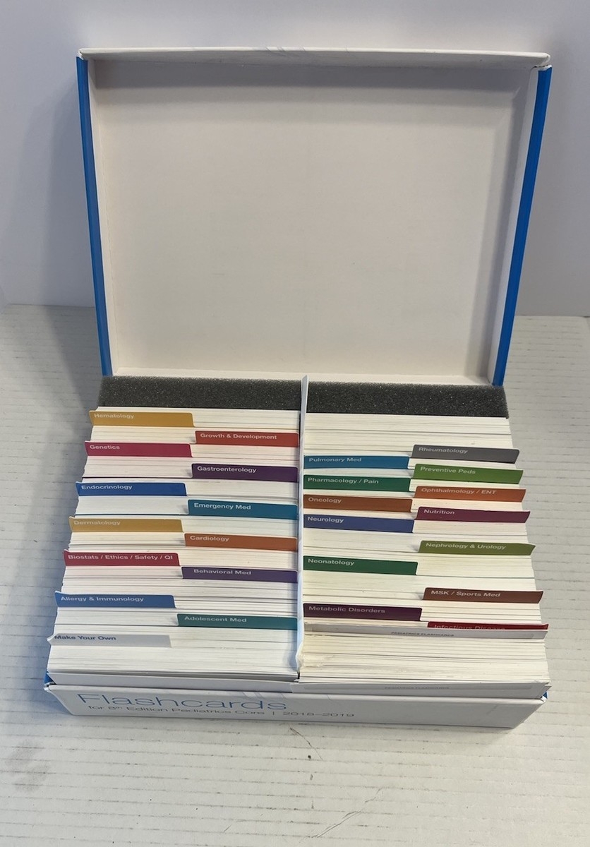 MedStudy Pediatrics Flashcards 2018 2019 By MedStudy Corporation 2017 Ringbound For Sale Online EBay