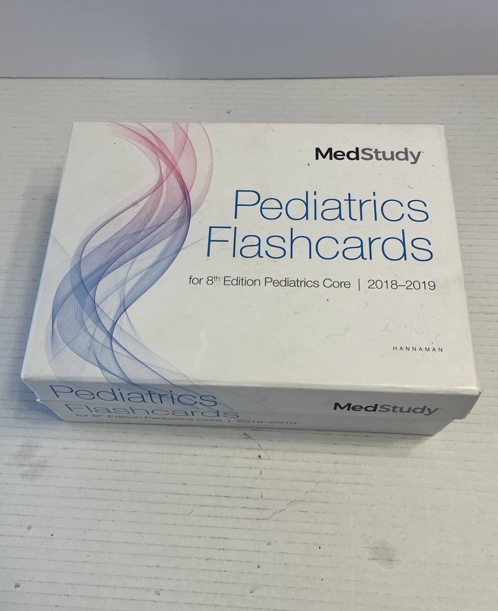 MedStudy Pediatrics Flashcards 2018 2019 By MedStudy Corporation 2017 Ringbound For Sale Online EBay