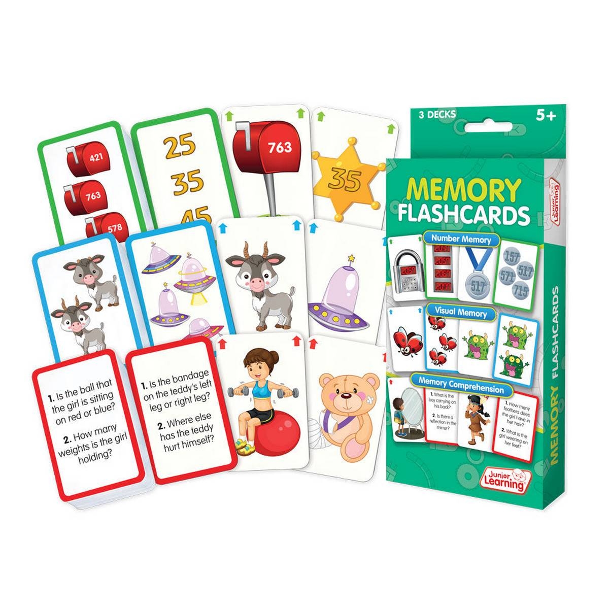 Memory Flashcards ABC School Supplies