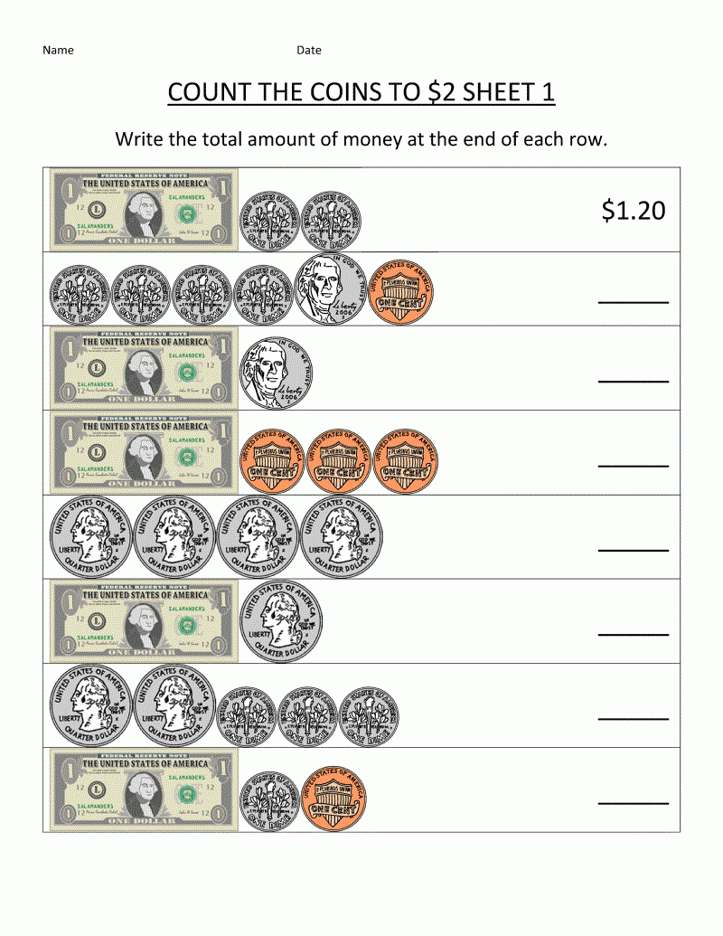 Money Math Worksheets Printables Money Math Worksheets Printables
