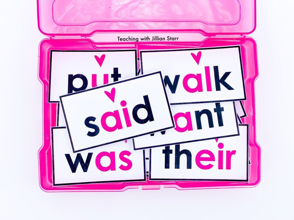 Moving To Heart Words From Sight Words