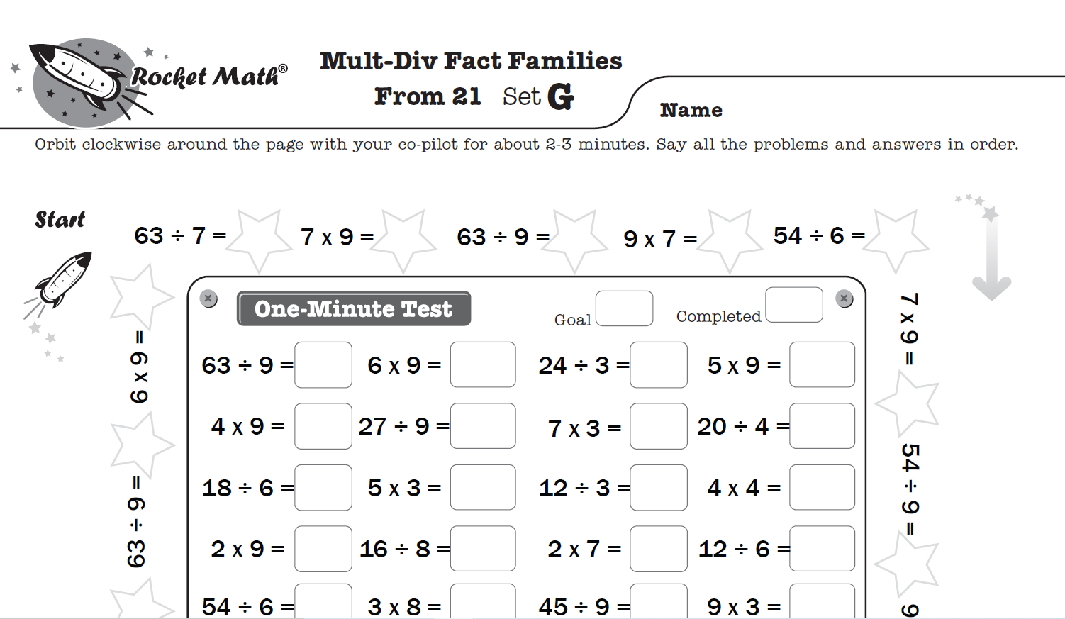 Mult Division Fact Families From 21 Learning Track Rocket Math Mult Division Fact Families From 21 Learning Track Rocket Math