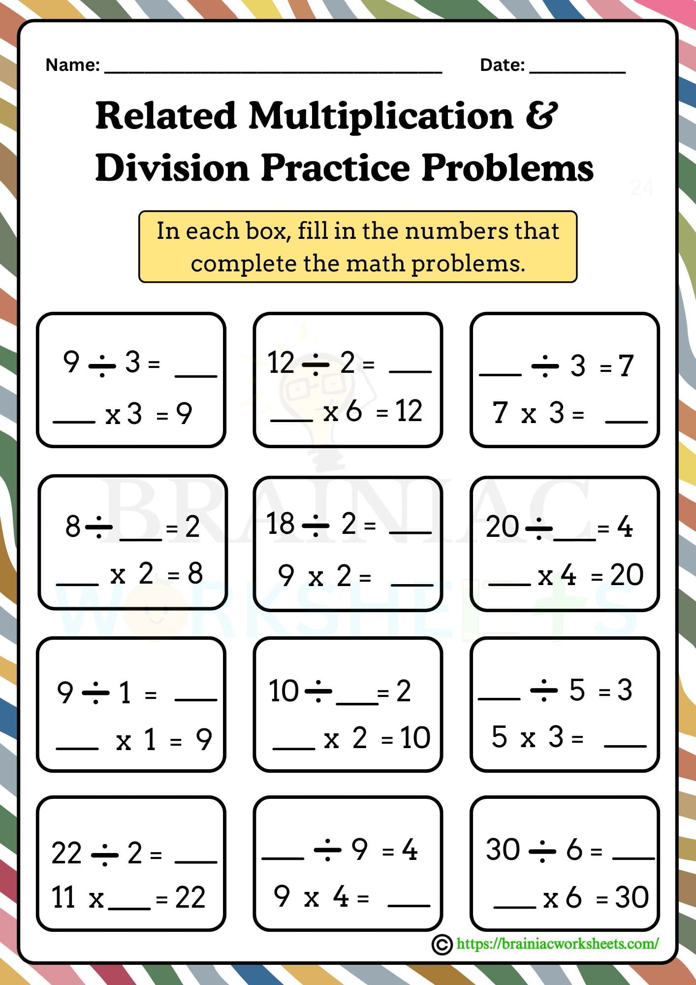 class iii maths worksheet