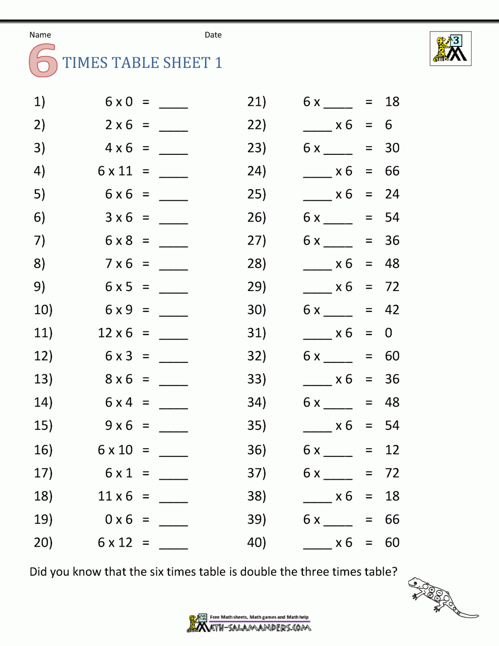multiplying math worksheets
