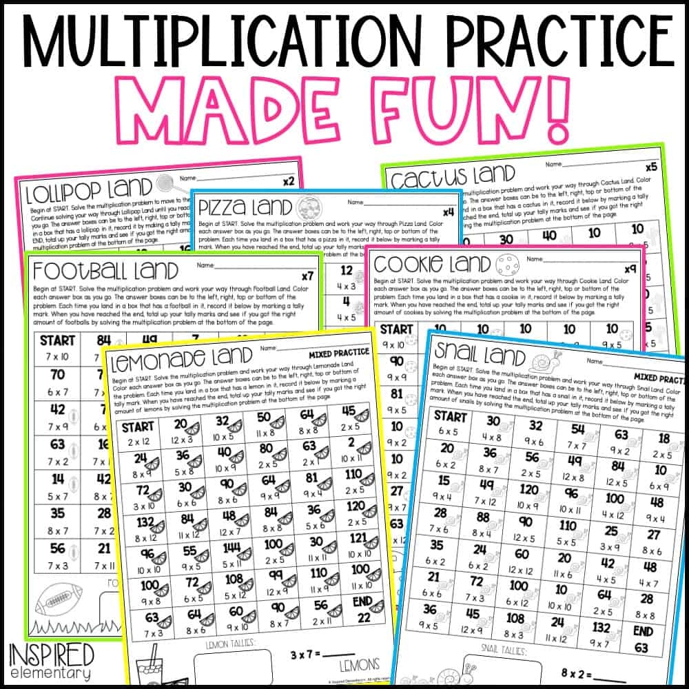 math worksheets land