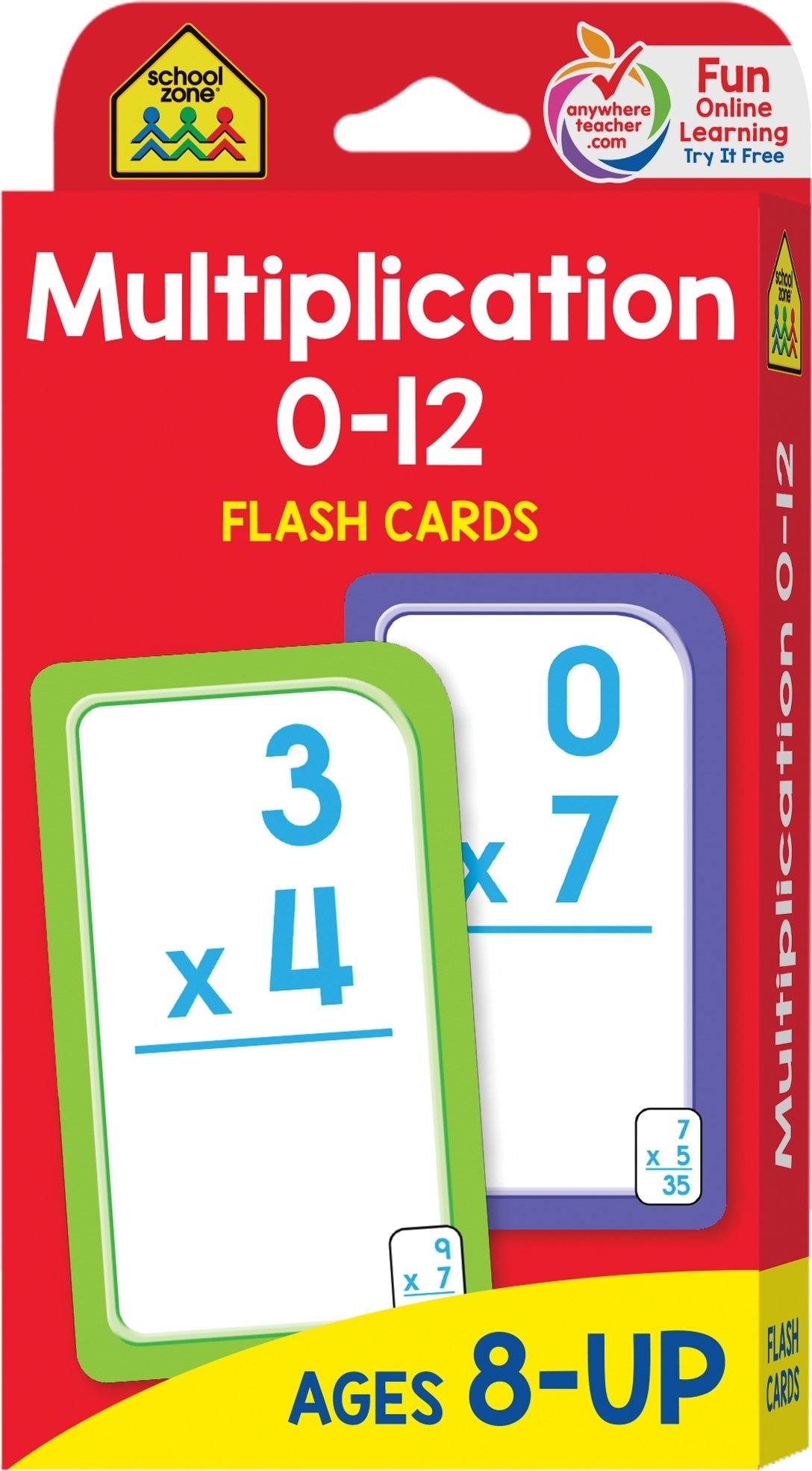 Multiplication Flash Cards ONLINE 0 12 Printable