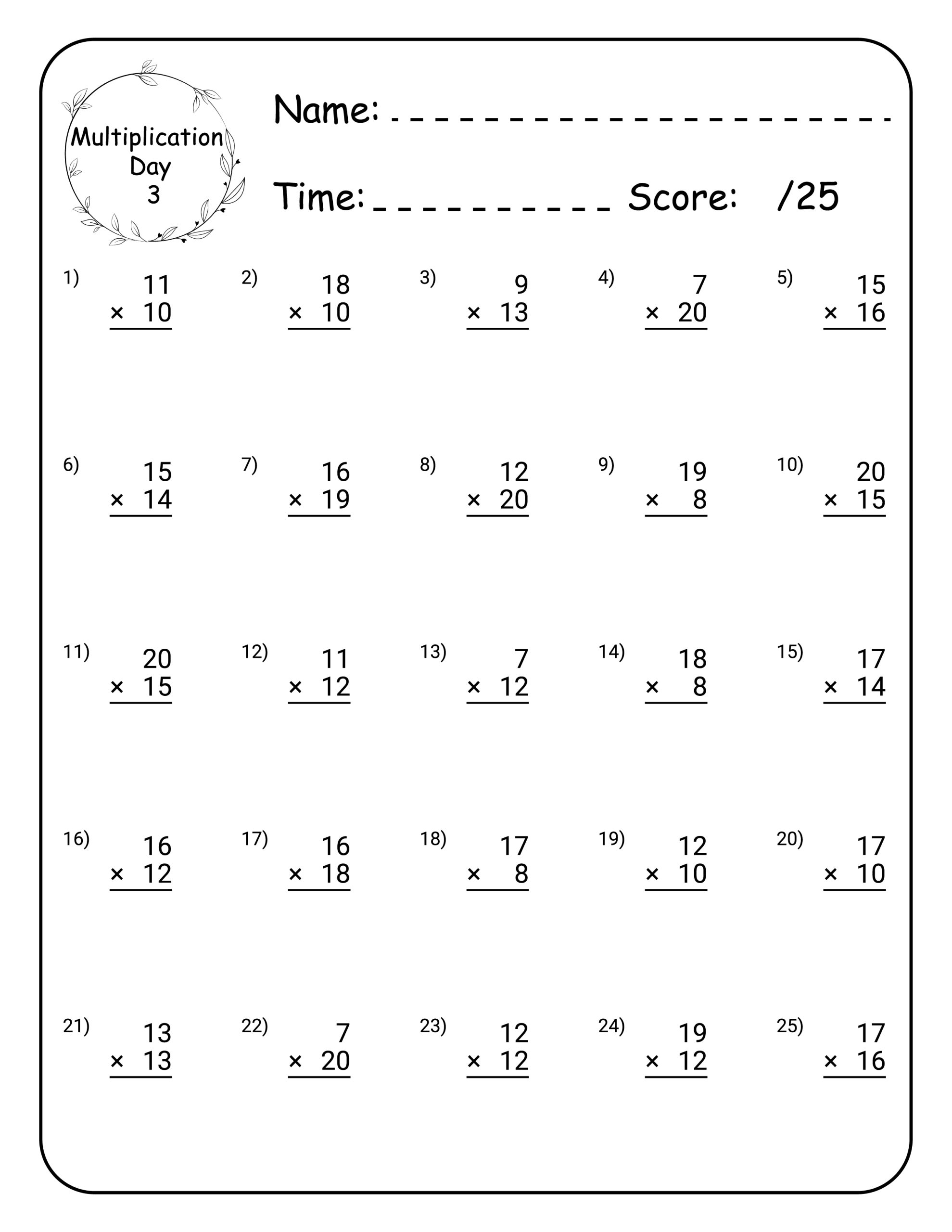 math 5th grade worksheets