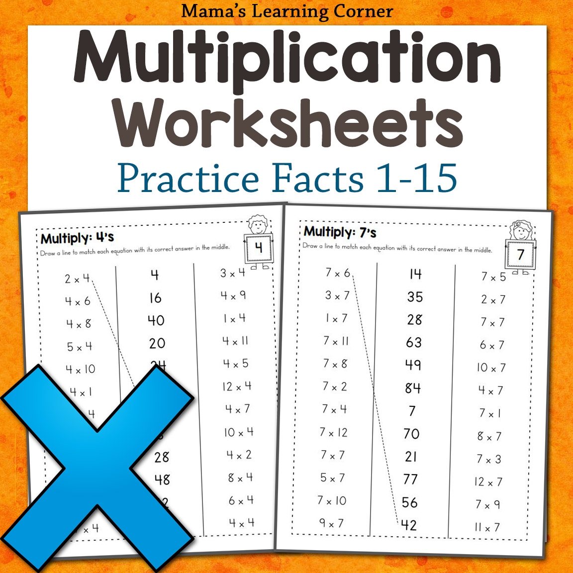 multiplication fact worksheets