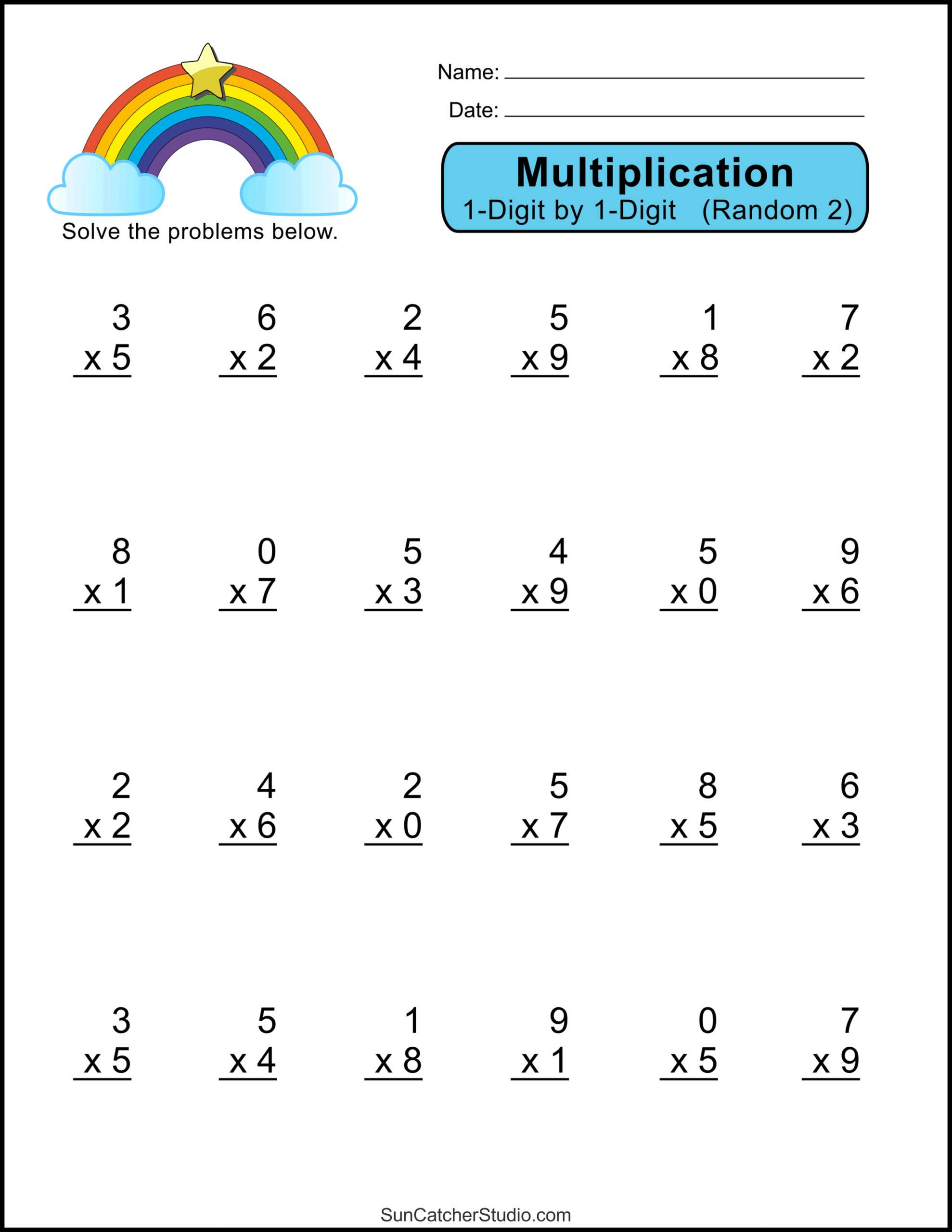 math drills worksheet