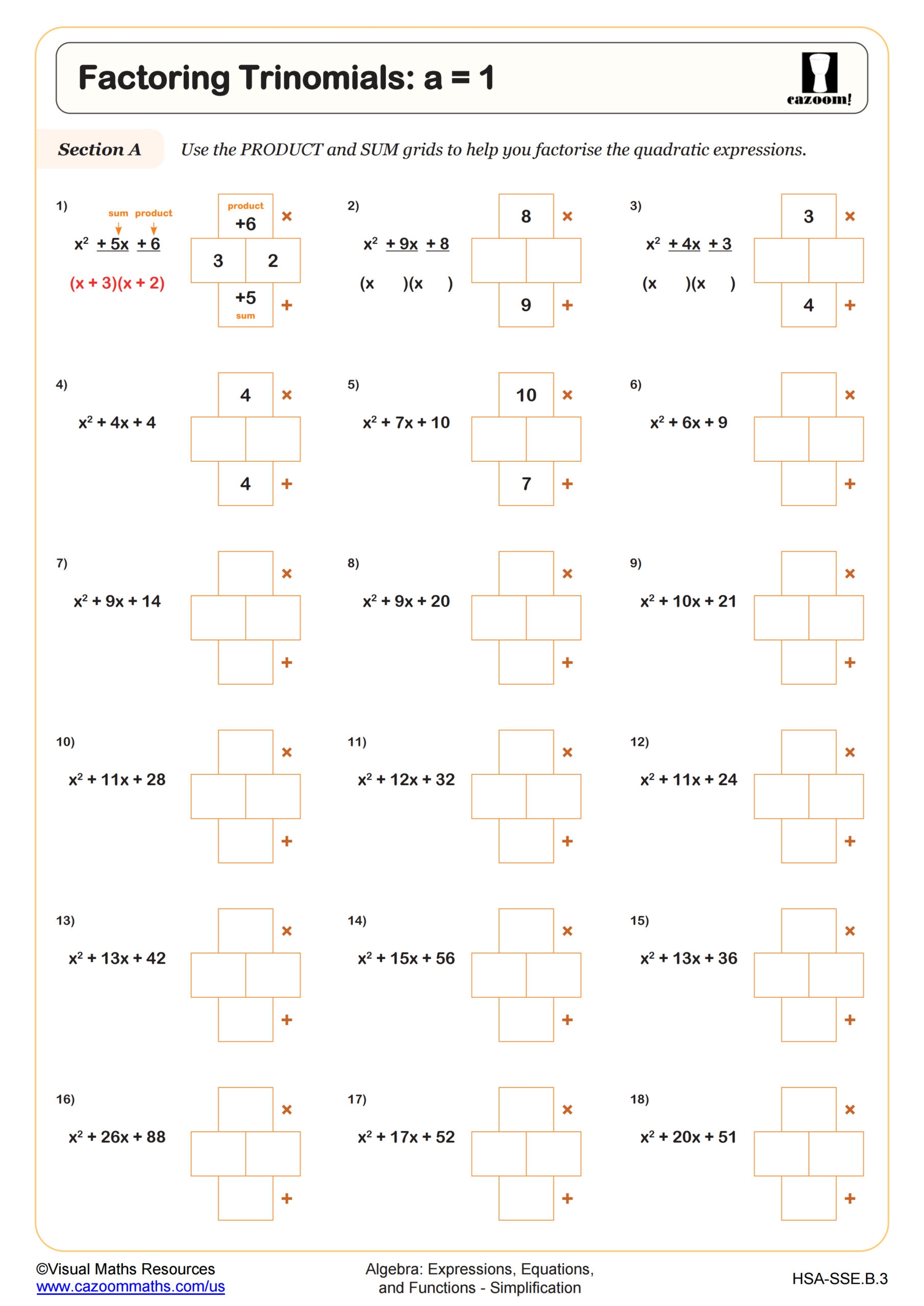 multiplying binomials worksheet