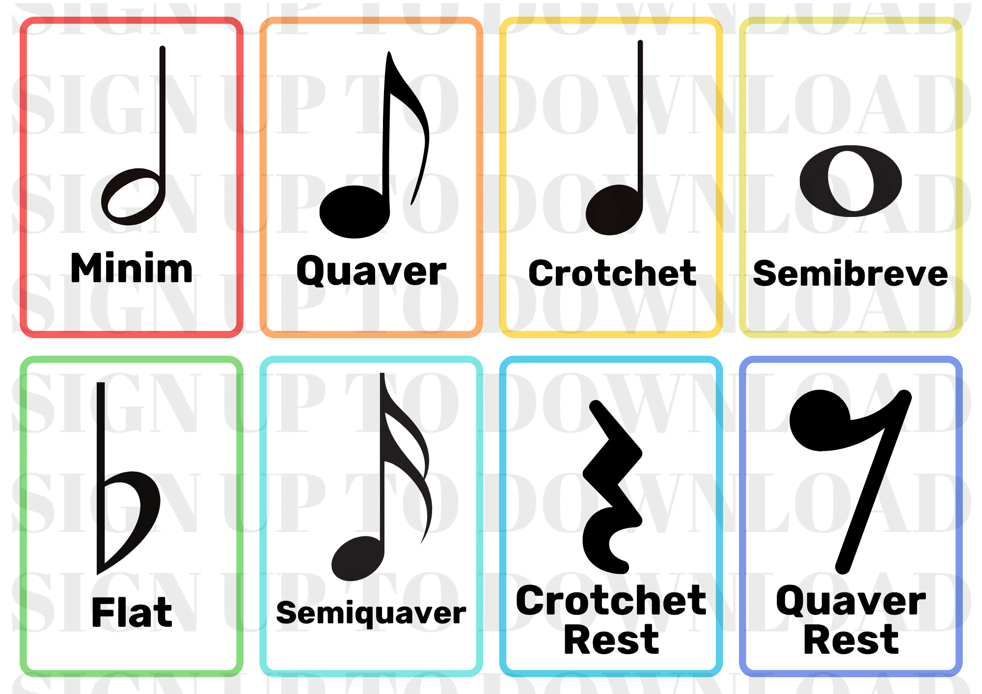 Music Notation Flash Cards World Music Day 2025
