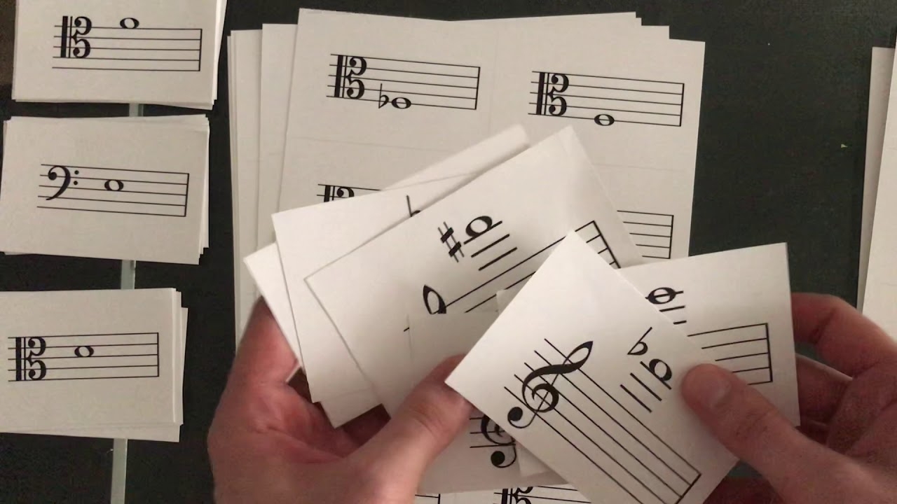 Music Note Flashcards Music Theory Practice