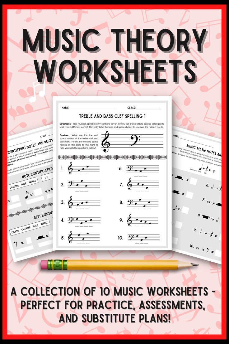 Music Theory Worksheets Printables For General Music Chorus And Band Teachers Pay Teachers 