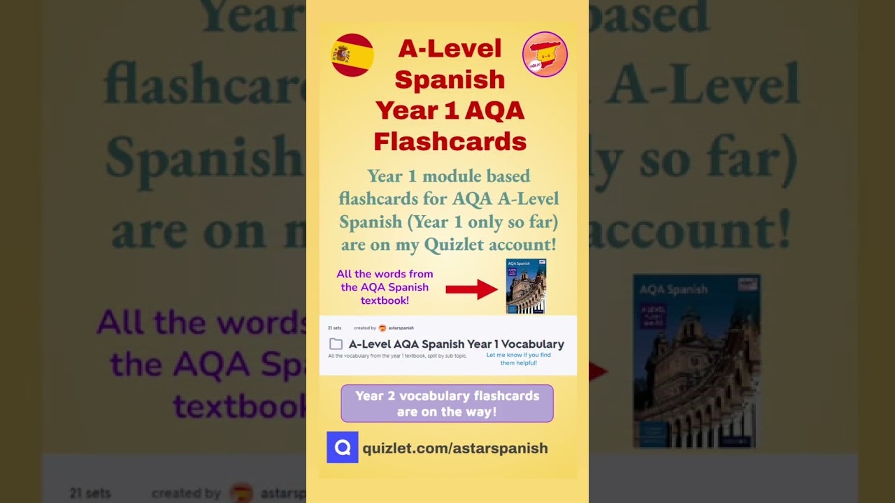 My A Level Spanish Vocabulary Flashcards Are Now On Quizlet YouTube
