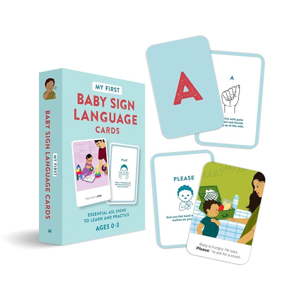 My First Baby Sign Language Flash Cards Essential ASL Signs To Learn And Practice Rockridge Press 9798886082111 Amazon Books