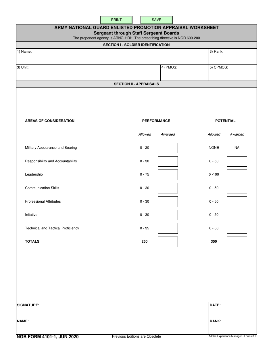 NGB Form 4101 1 Fill Out Sign Online And Download Fillable PDF Templateroller