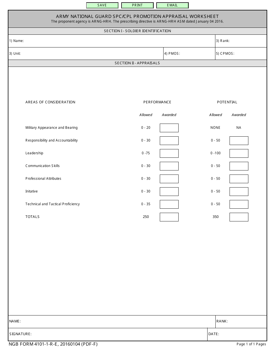 NGB Form 4101 1 R E Fill Out Sign Online And Download Fillable PDF Templateroller
