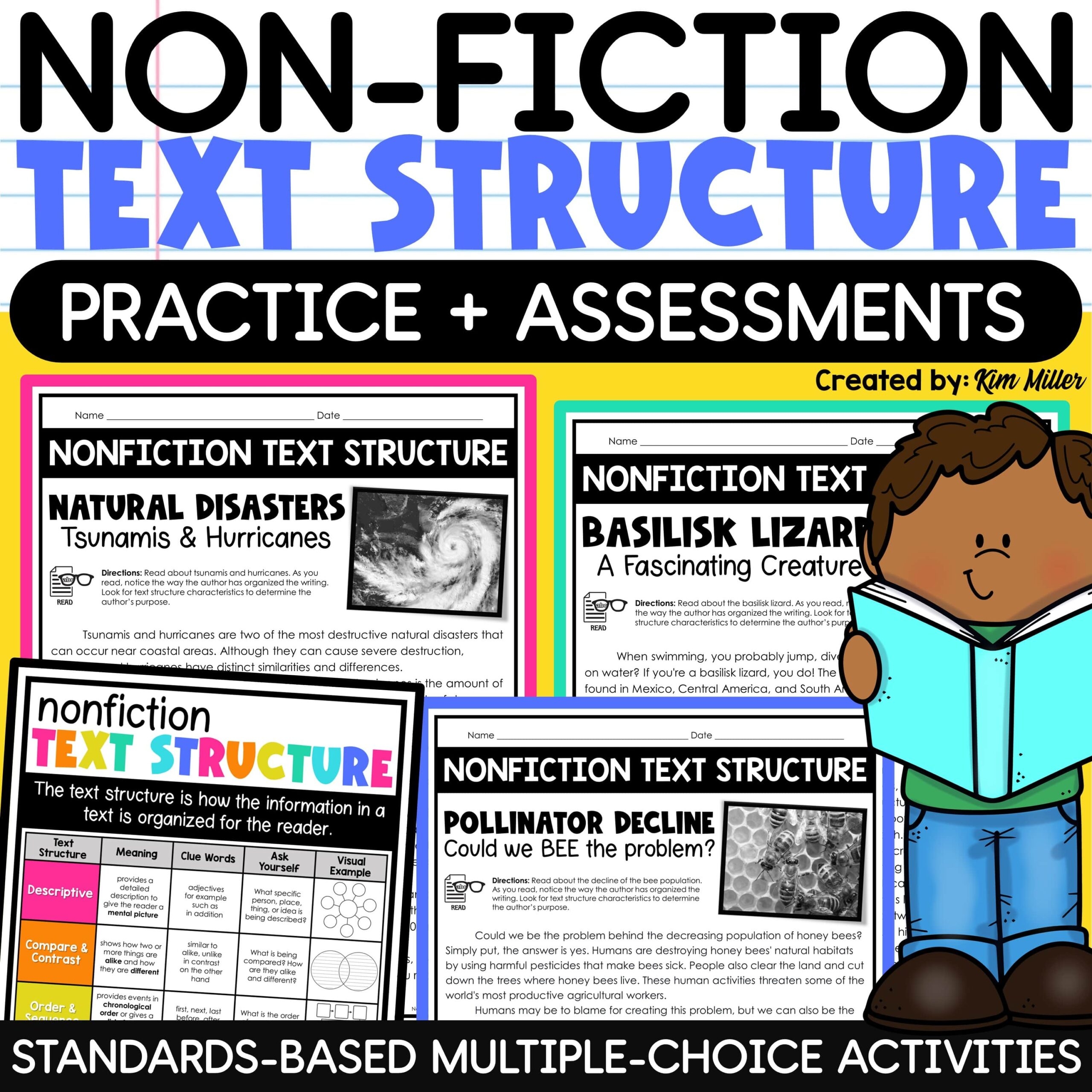 text structure worksheets
