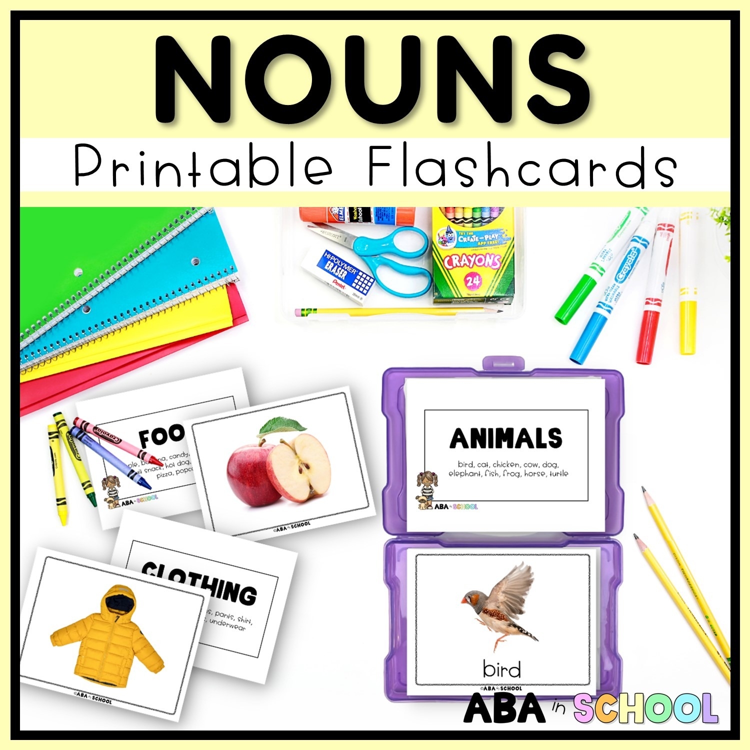 flashcards for nouns