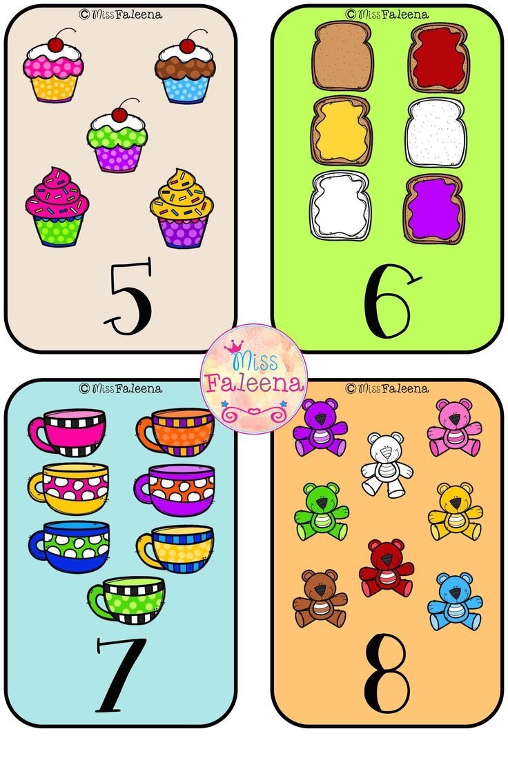 Number 1 10 Flash Cards