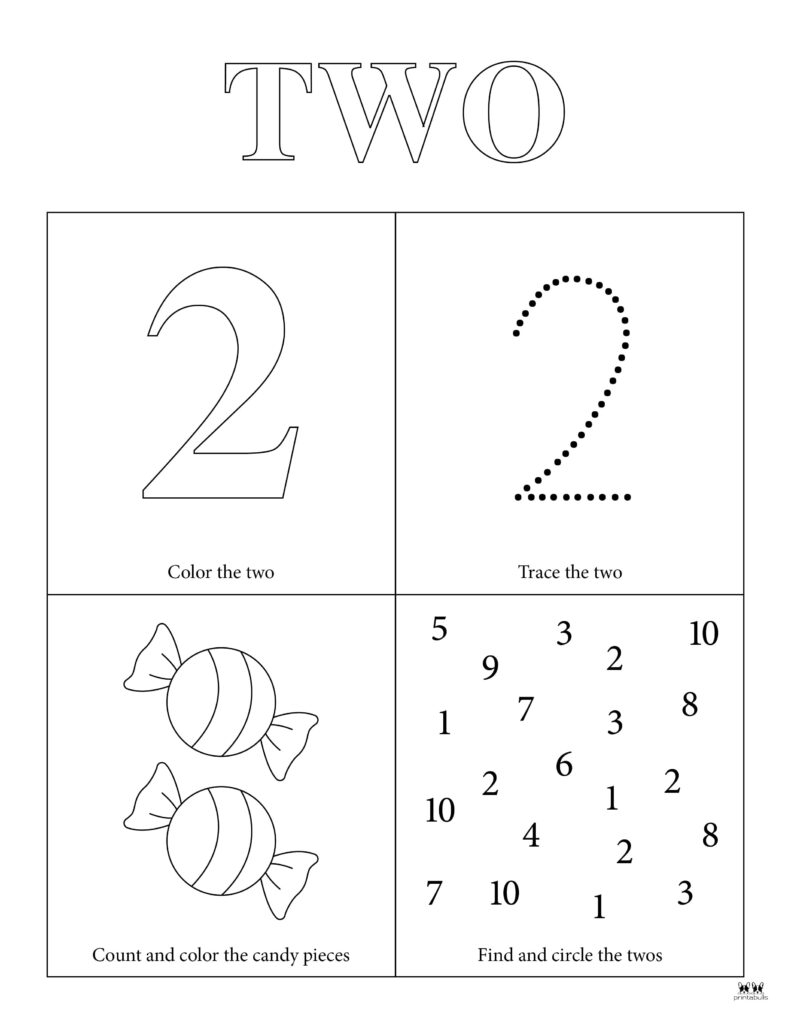 Number 2 Tracing Worksheets 15 FREE Pages Printabulls Number 2 Tracing Worksheets 15 FREE Pages Printabulls