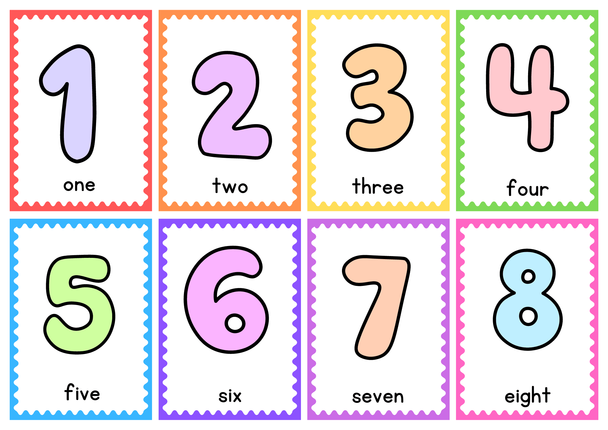 Number Flashcards By Kimberlyannesadinas Raket PH