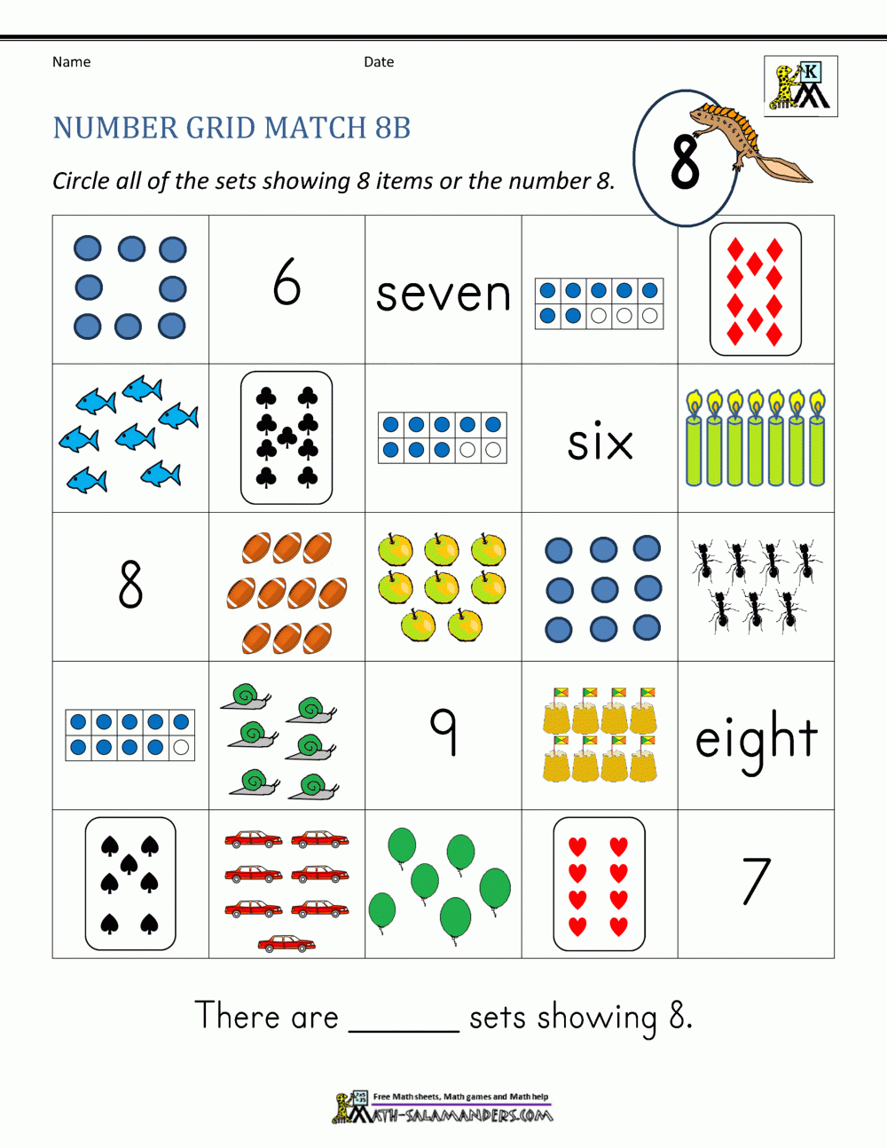 sets math worksheets