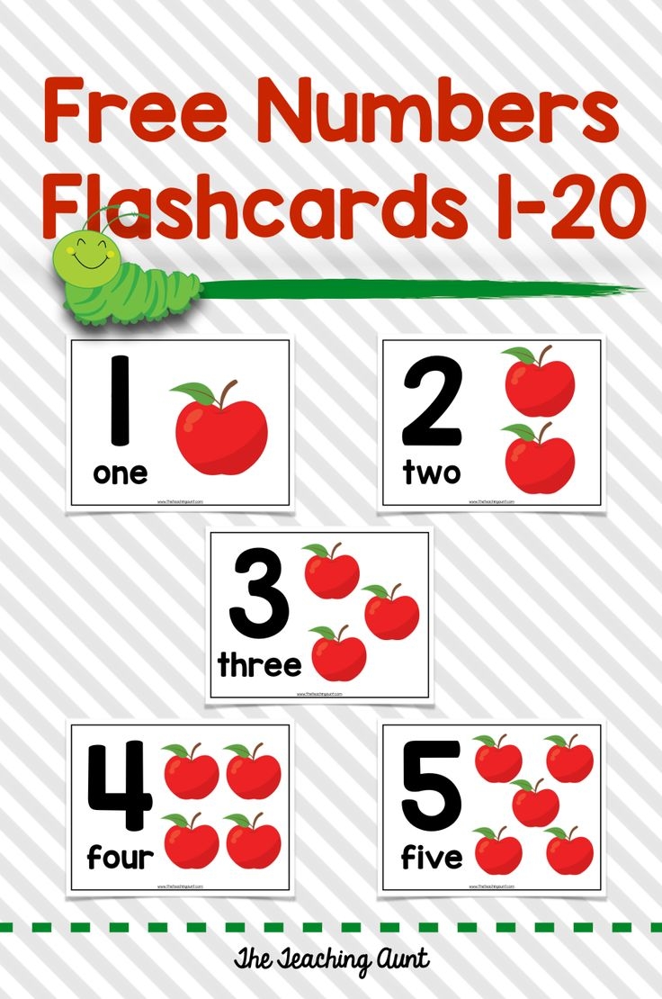 Numbers Flashcards The Teaching Aunt
