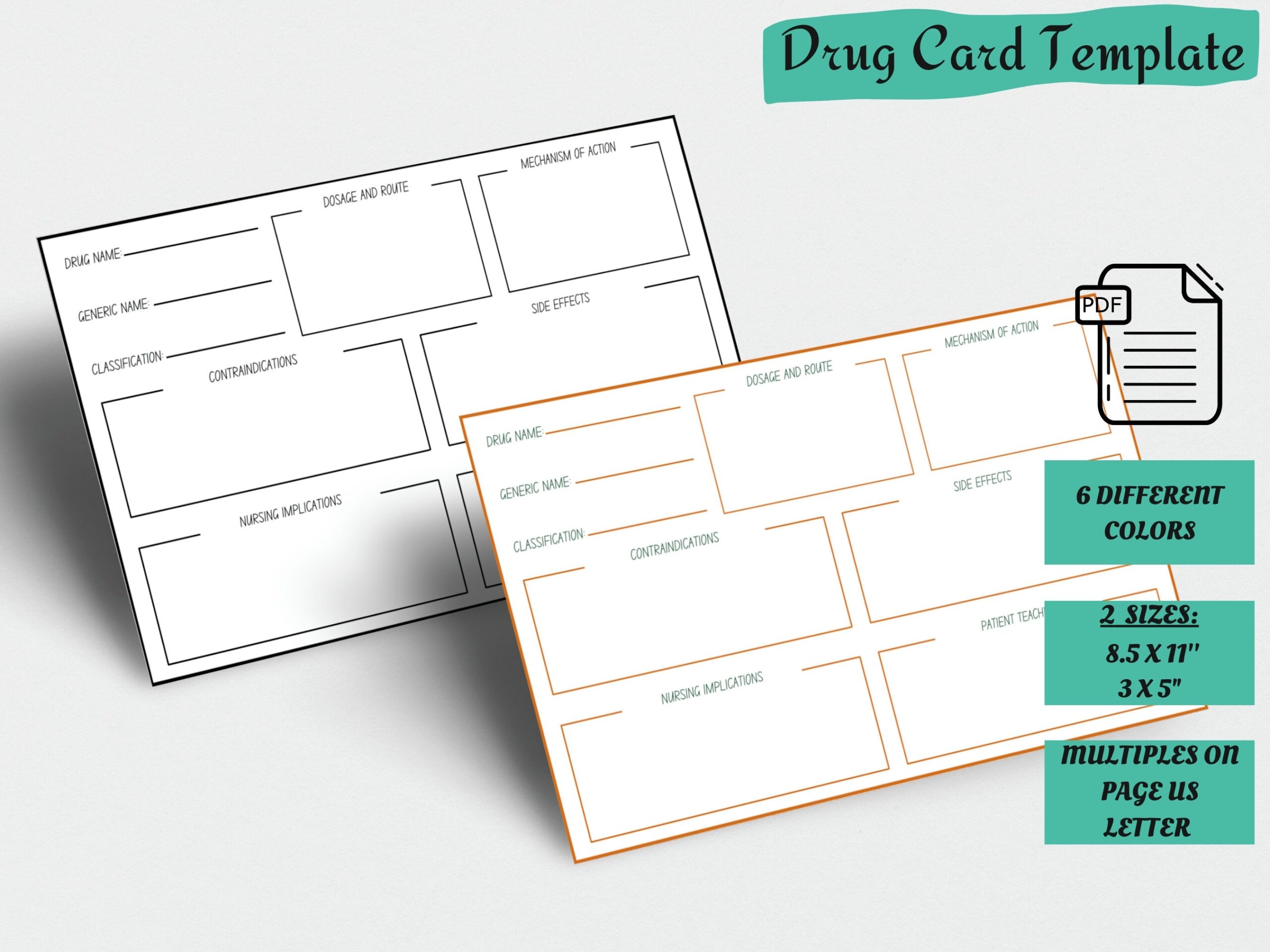 pharmacy drug flashcards
