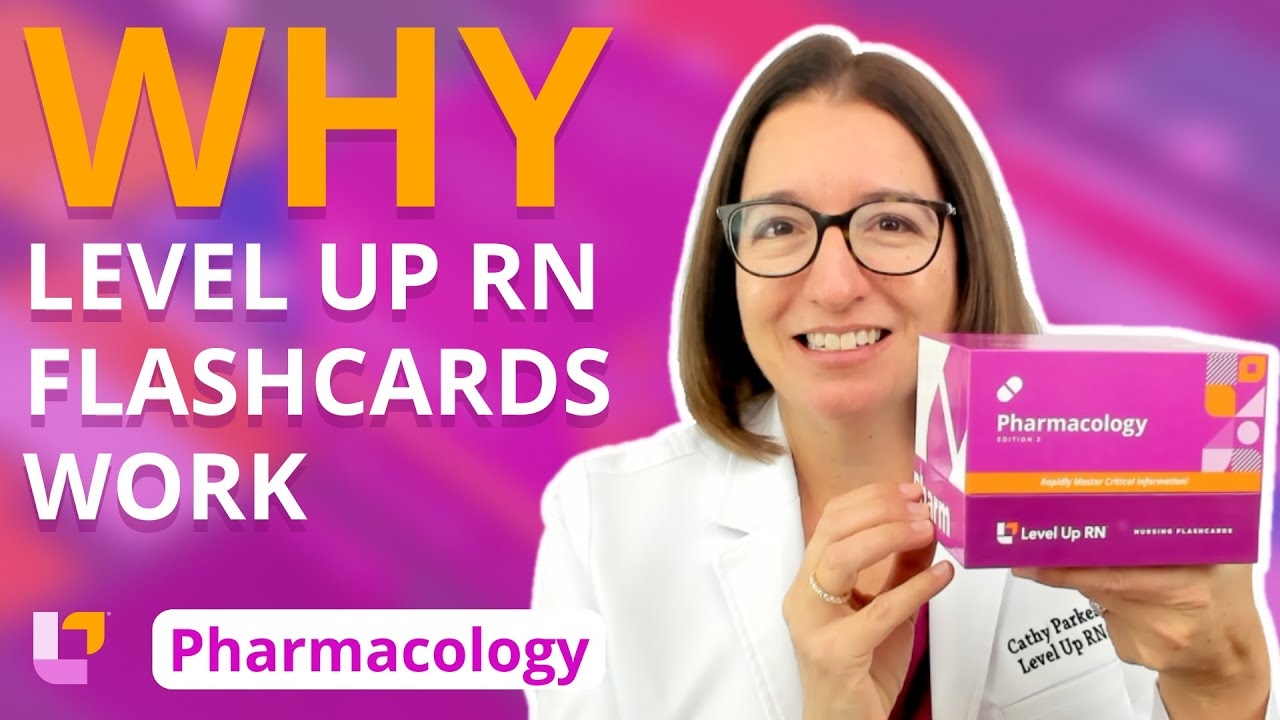 Nursing Pharmacology Flashcards Why Get Level Up RN Flashcards LevelUpRN YouTube