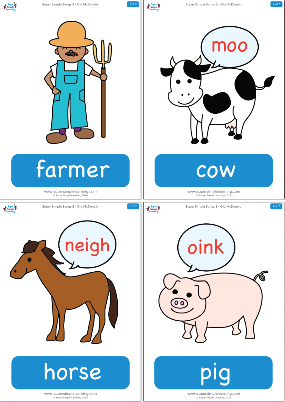 flashcards for 1 year olds