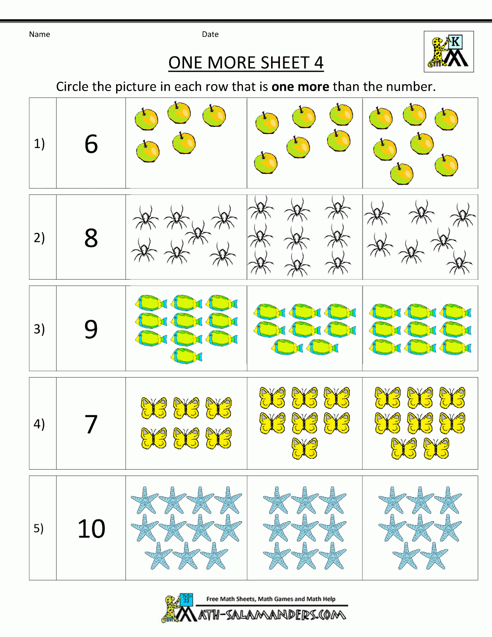 One More Worksheet