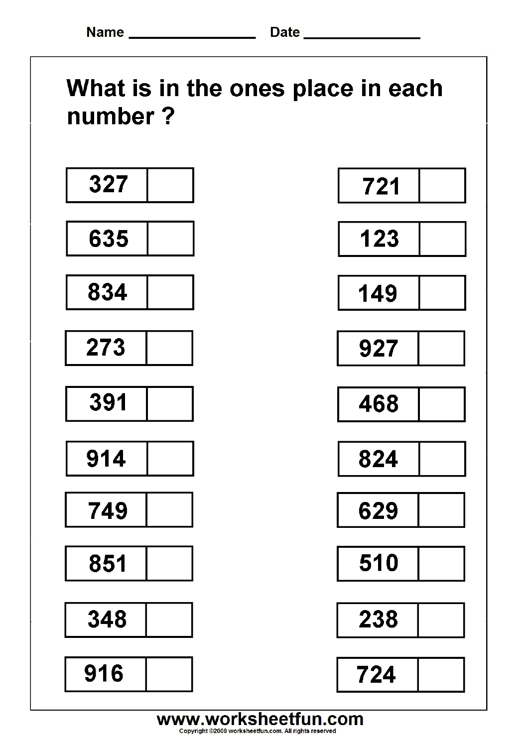 place value worksheets for 2nd graders